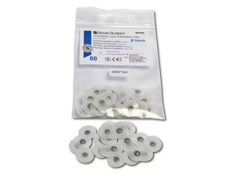 HS finishing and polishing discs extra thin - refill pack white - extra fine, Ø 14 mm, pack of 80 pieces