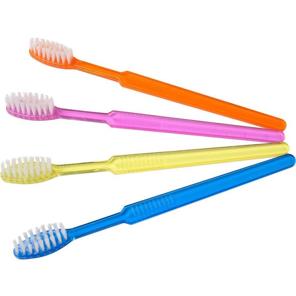 DE-Disposable toothbrushes, colored, 100pcs