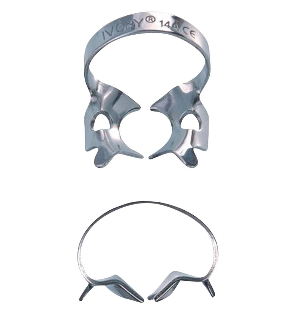 Ivory rubber dam clamp No. 14A, 1 piece