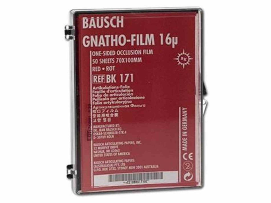 Gnatho-Film 16 mµ 70 x 100 mm BK171 red, pack of 50