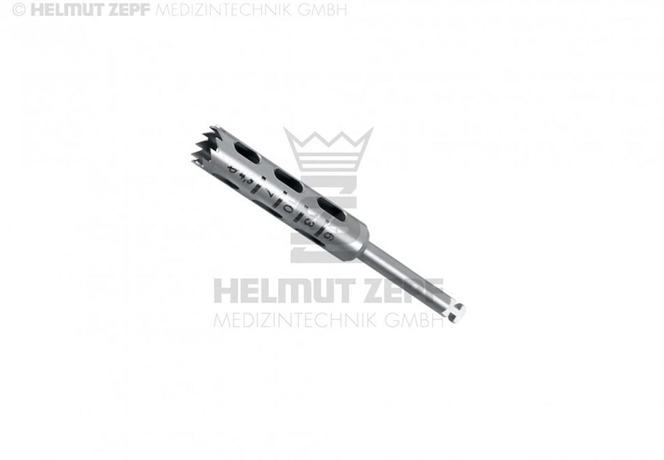 Trepan drill, inner diameter 4.3 mm shaft 2.35 mm x 30 mm
