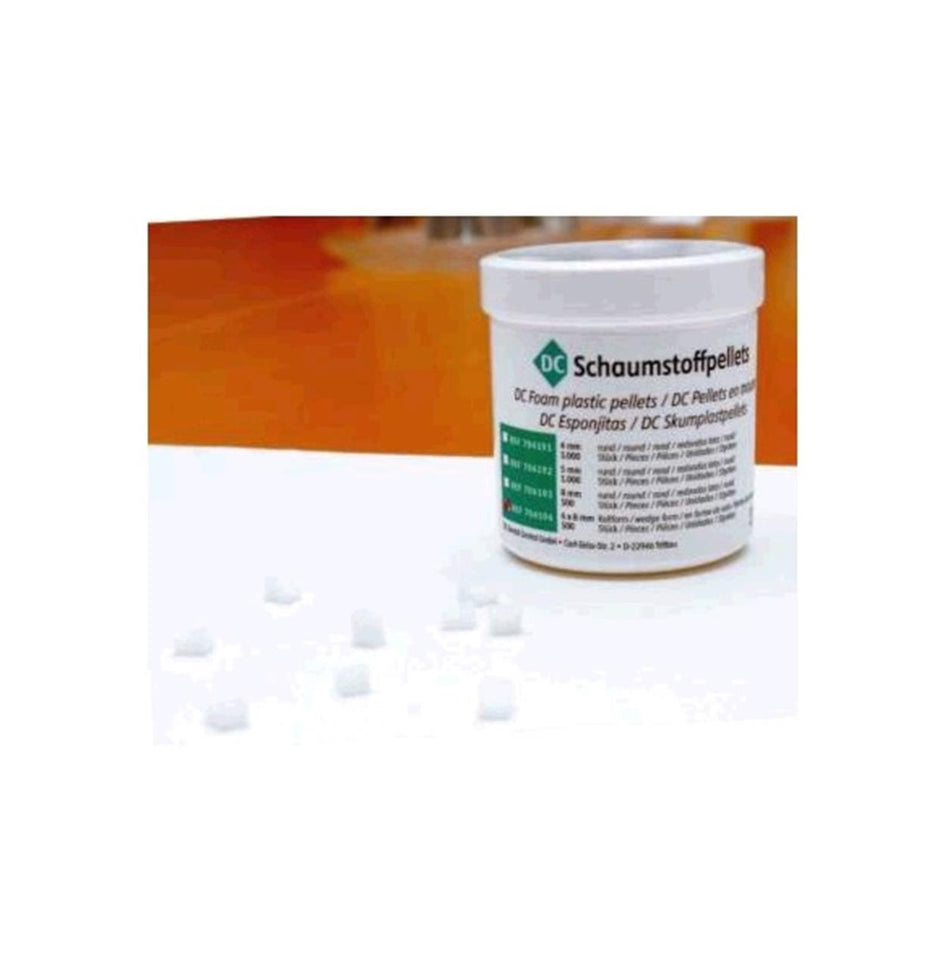 DC foam pellets round 5mm 1000 pieces, can, 1000 pieces