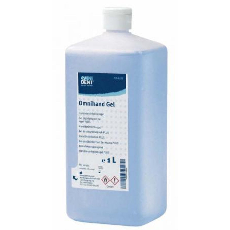 Omnihand Gel Euro dispenser bottle 1 litre