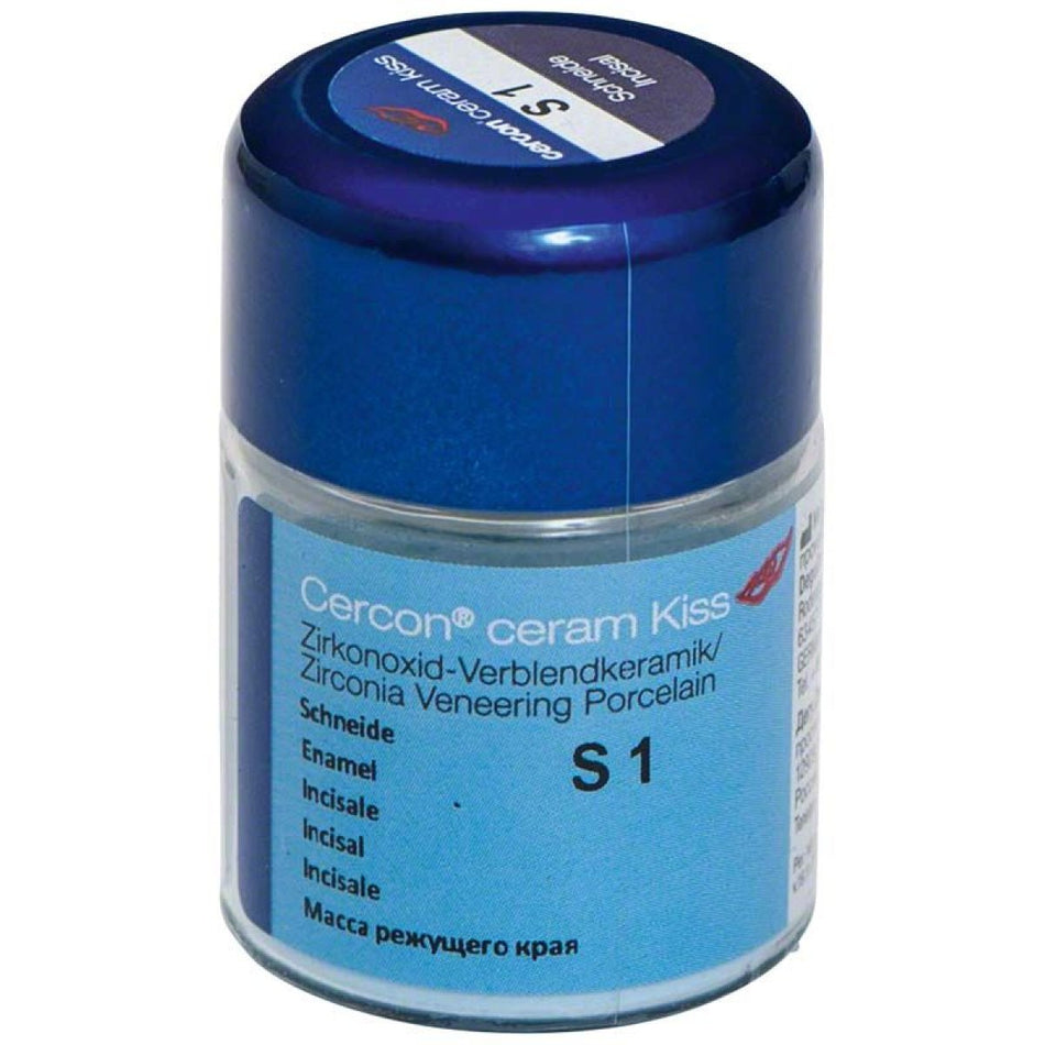 Cercon ceram kiss, blade S1, 20 g (DeguDent), 1 x glass 20 g