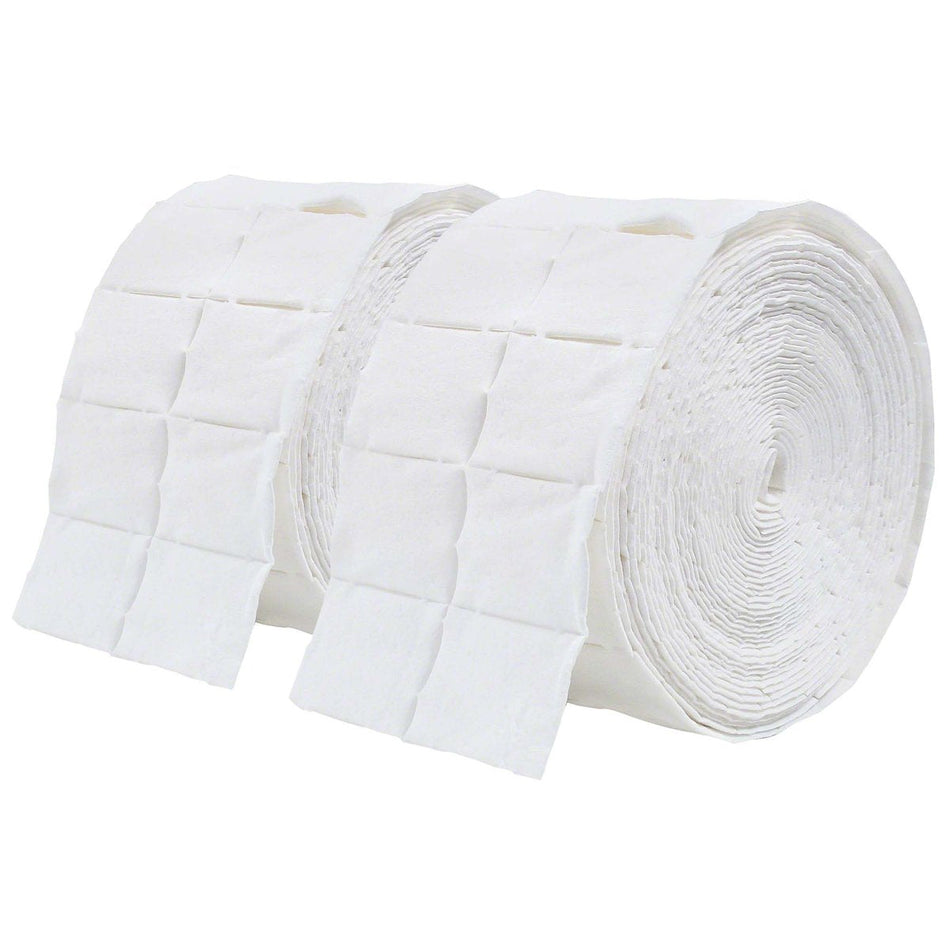 Cellulose swabs, 4 x 5 cm, non-sterile, 2 rolls of 500 swabs