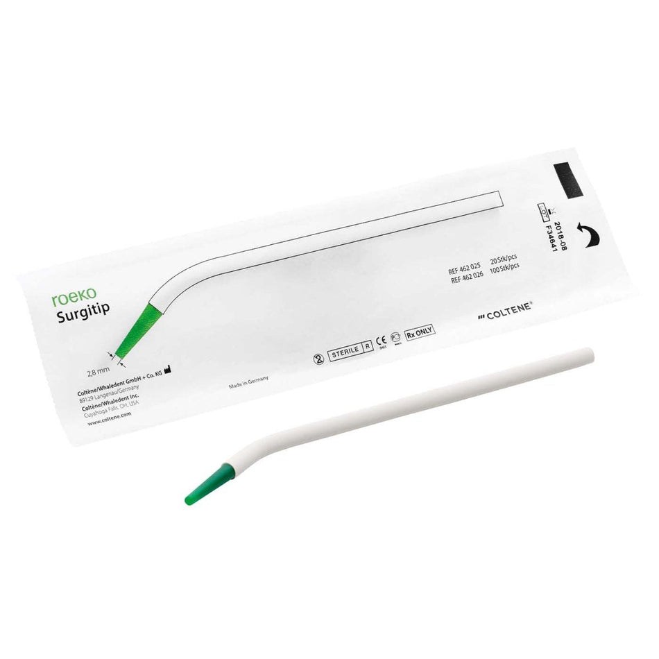 Roeko Surgitip, surgical suction cannula, Ø 2.8 mm, sterile, pack of 20