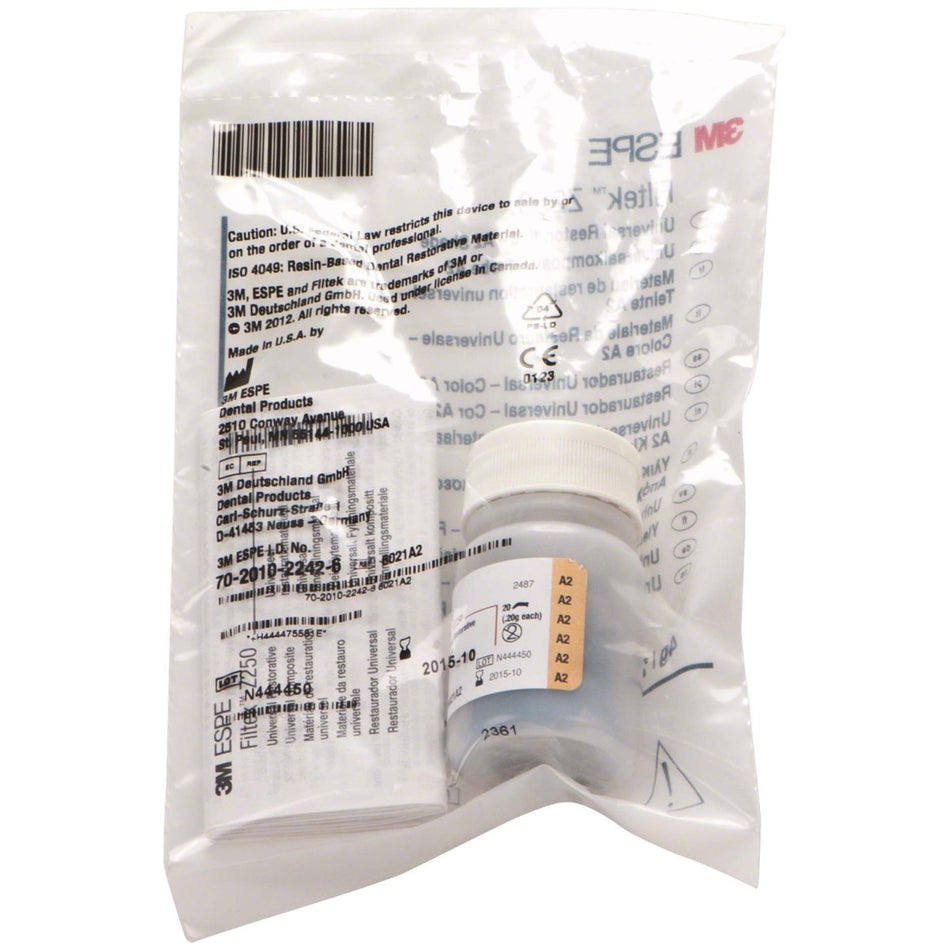 Filtek Z250 capsules, A2, pack of 20 × 0.2 g