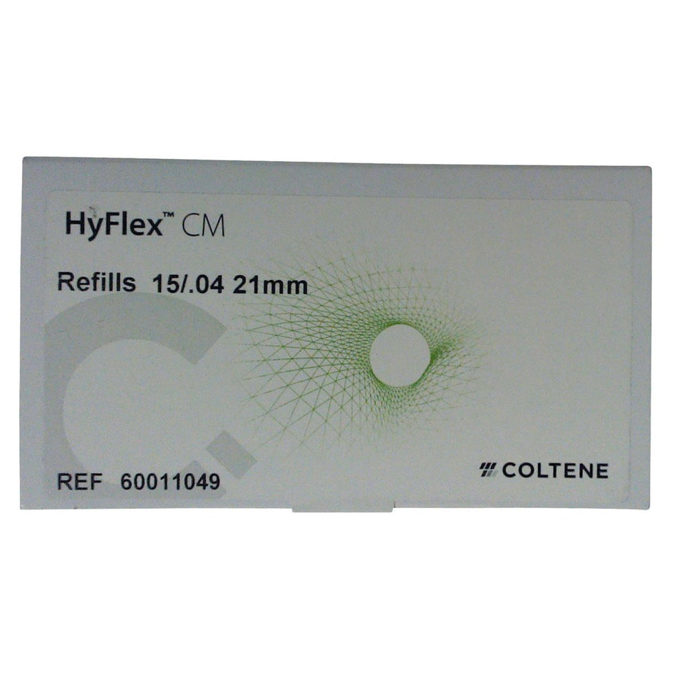 HyFlex CM NiTi files, 15/.04, 21mm, pack of 6 pieces