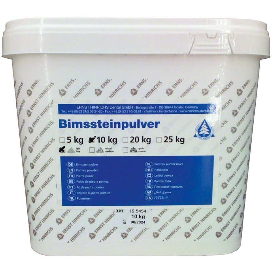 Pumice powder, fine, bucket of 10 kg