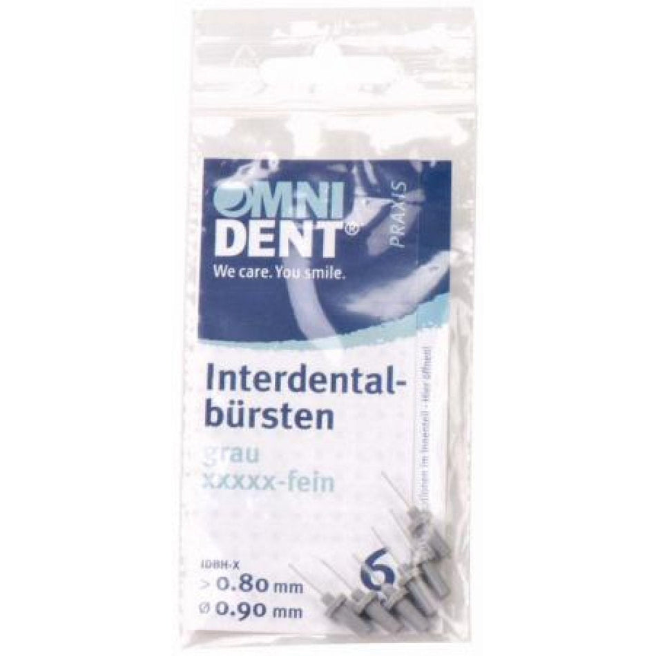 Interdental b. f.Holder 6 pieces gray, xxxxx-fine
