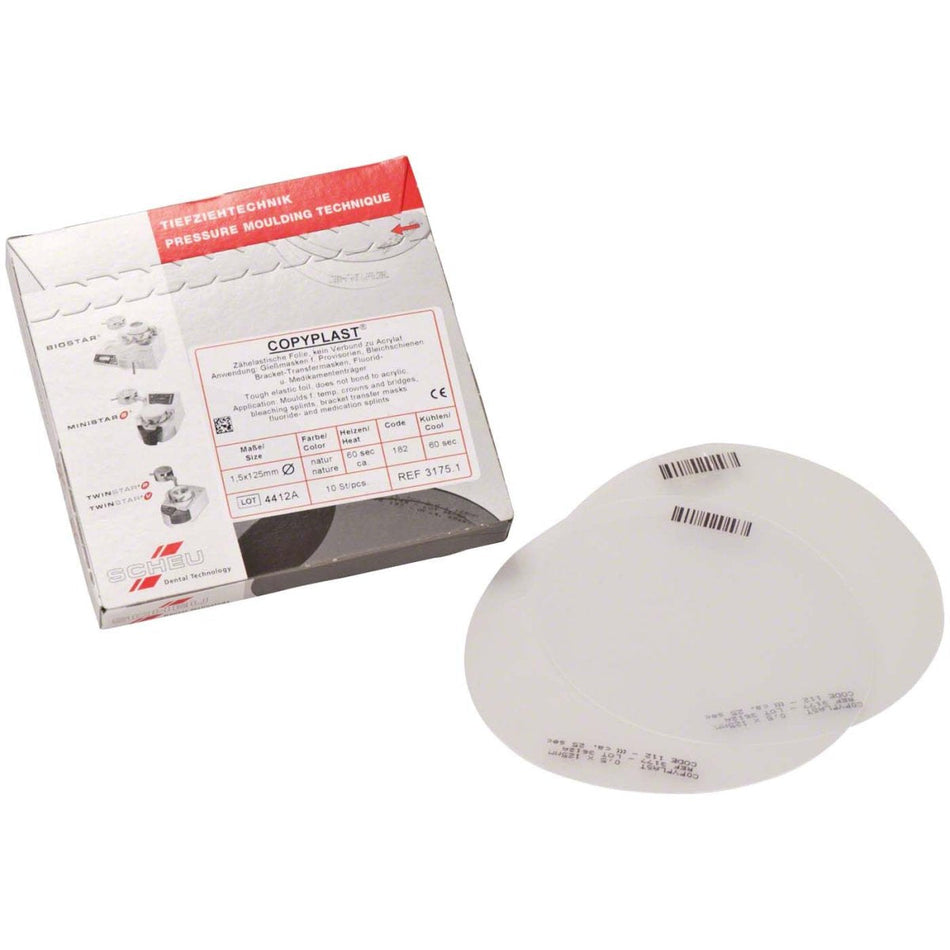 Copyplast 1.5 x 125 mm round 3175, 10 pieces