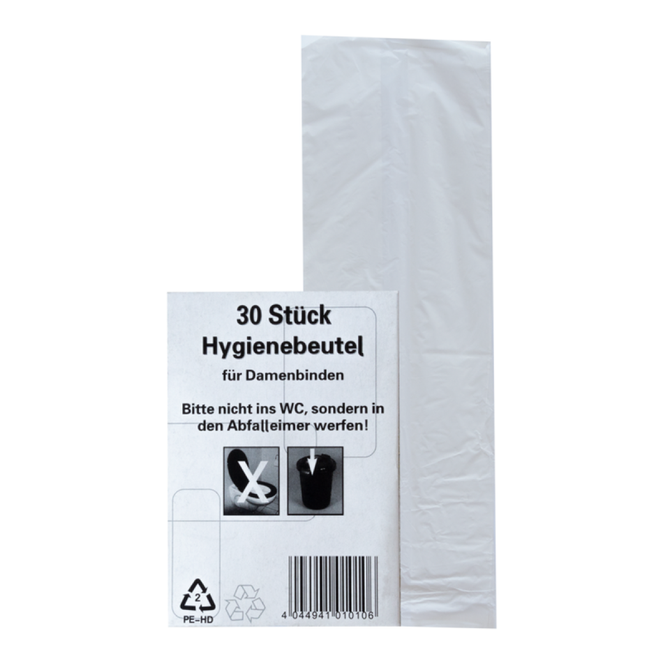 PE hygiene bags, 30 pieces