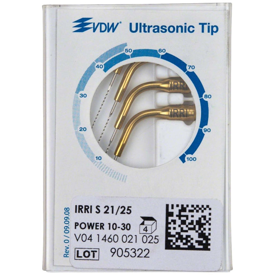 Ultrasonic files IRRI-S 21 mm ISO 025, pack of 4