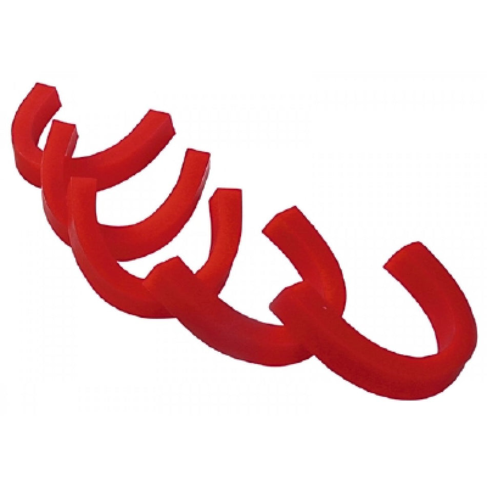 Bite ridges pack of 100 sheets red, hard