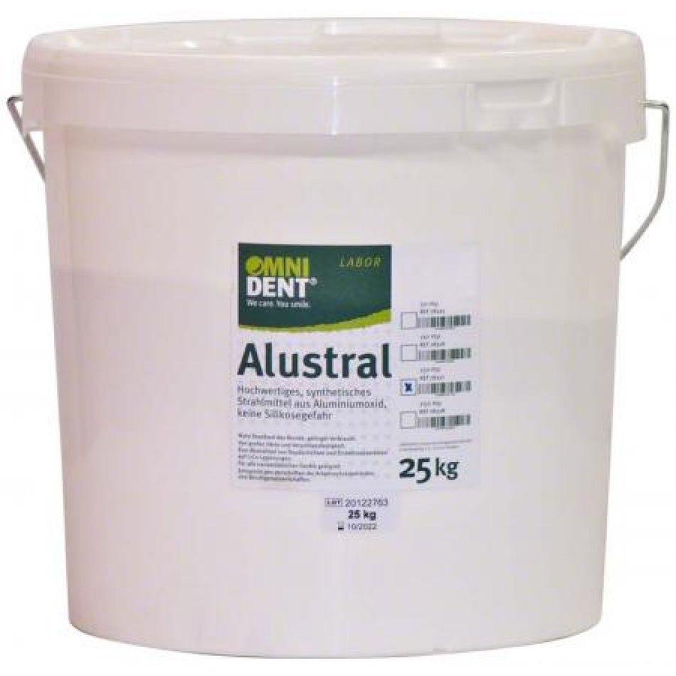 Alustral, blasting media, 150 µm, pack of 25 kg