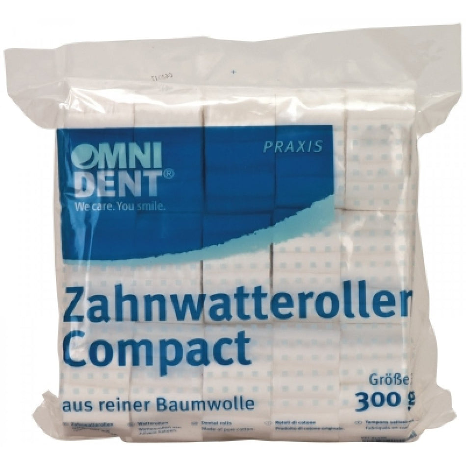 Dental cotton rolls Compact, size 3, Ø 12 mm, pack of 300 g