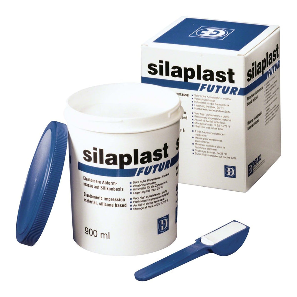 Silaplast Futur, modelling clay, white, 900 ml can