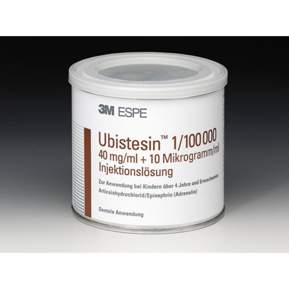 Ubistesin 1:100,000, box of 50 cylinder ampoules