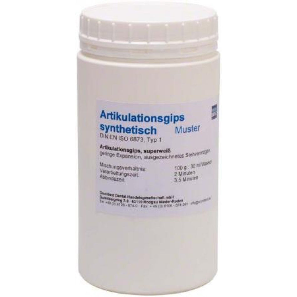 Articulation plaster synth. Sample 1 kg white