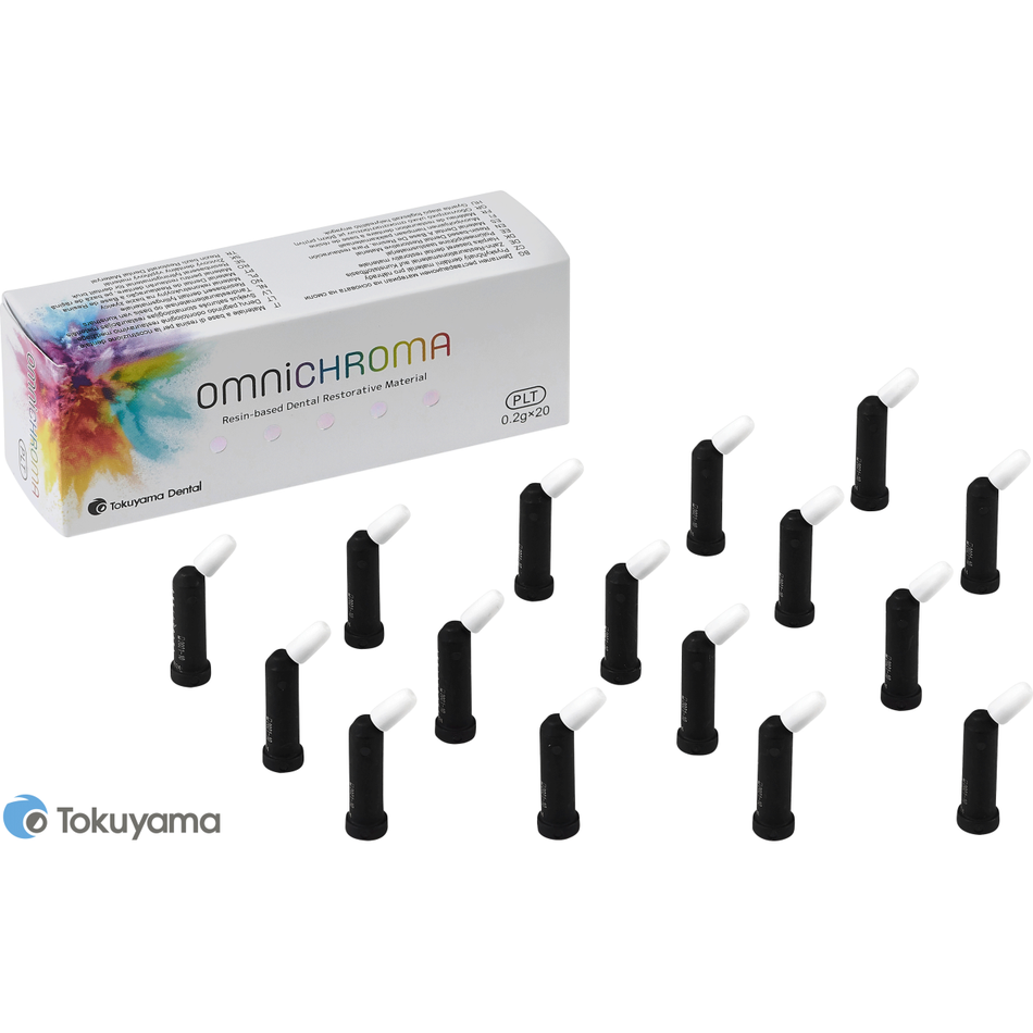 Omnichroma 20 x 200 mg Capsules, 1 composite for ALL tooth colors, Continuous shade adjustment from A1 to D4