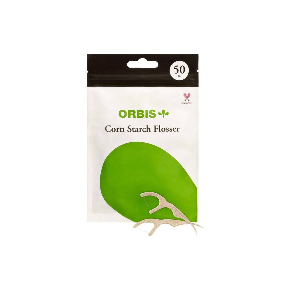 ORBIS-Green Flosser, corn starch, bag 50 pieces