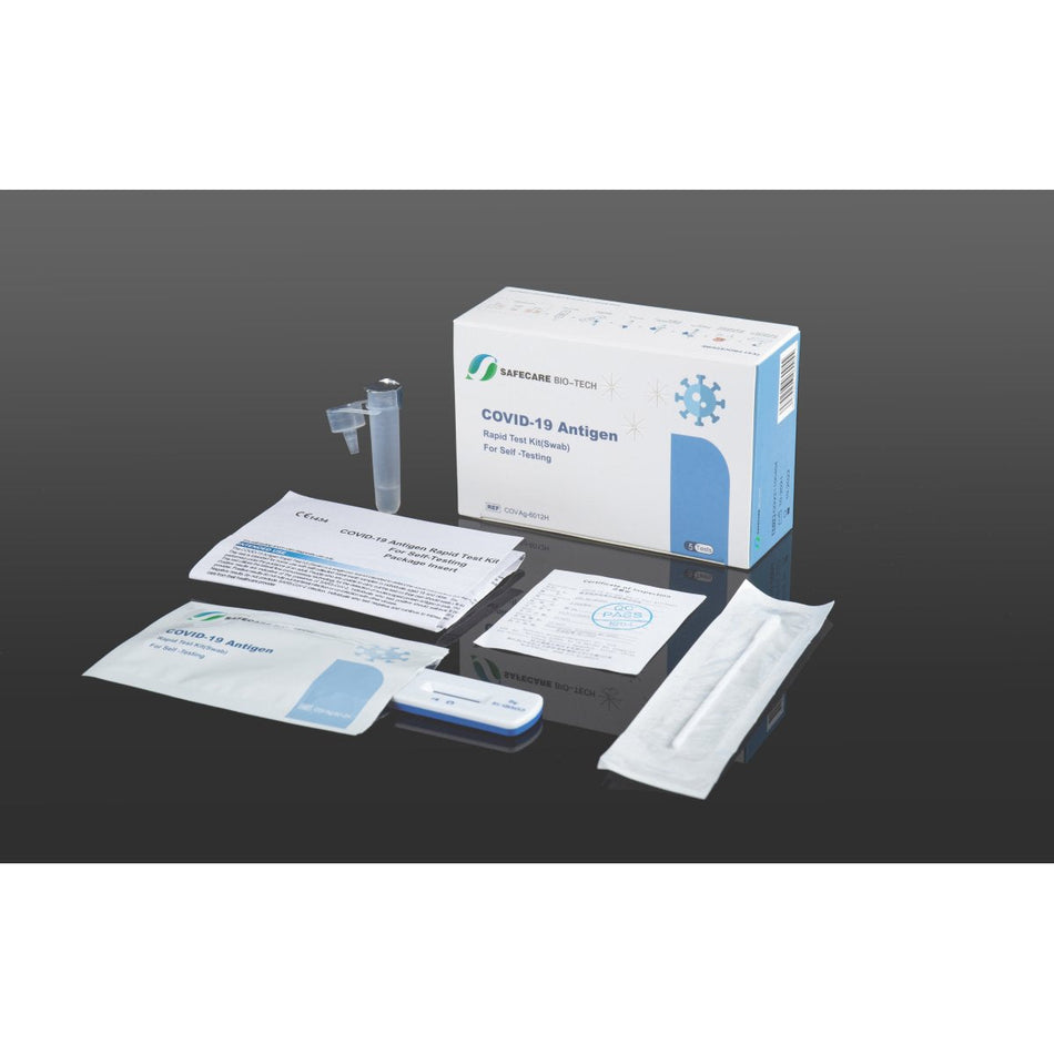 Safecare Covid-19 antigen rapid test for laypersons, pack of 5