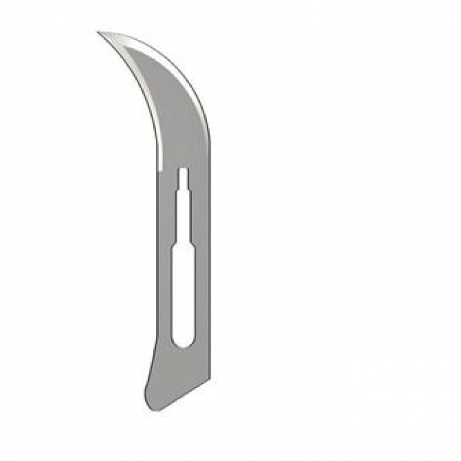 HS scalpel blades, carbon, figure no. 12D / 12B, pack of 100 pieces