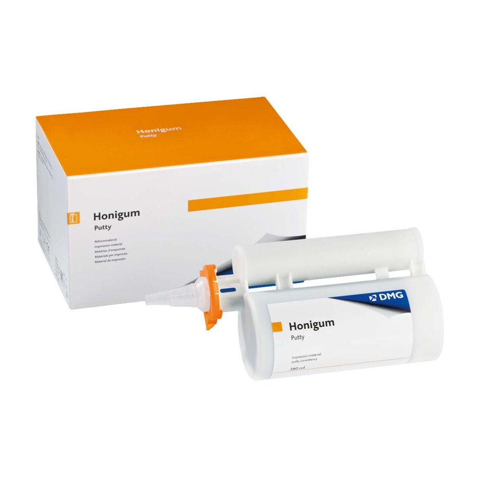 Honigum Putty MixStar, precision impression material, 5:1, 5 cartridges of 380 ml each