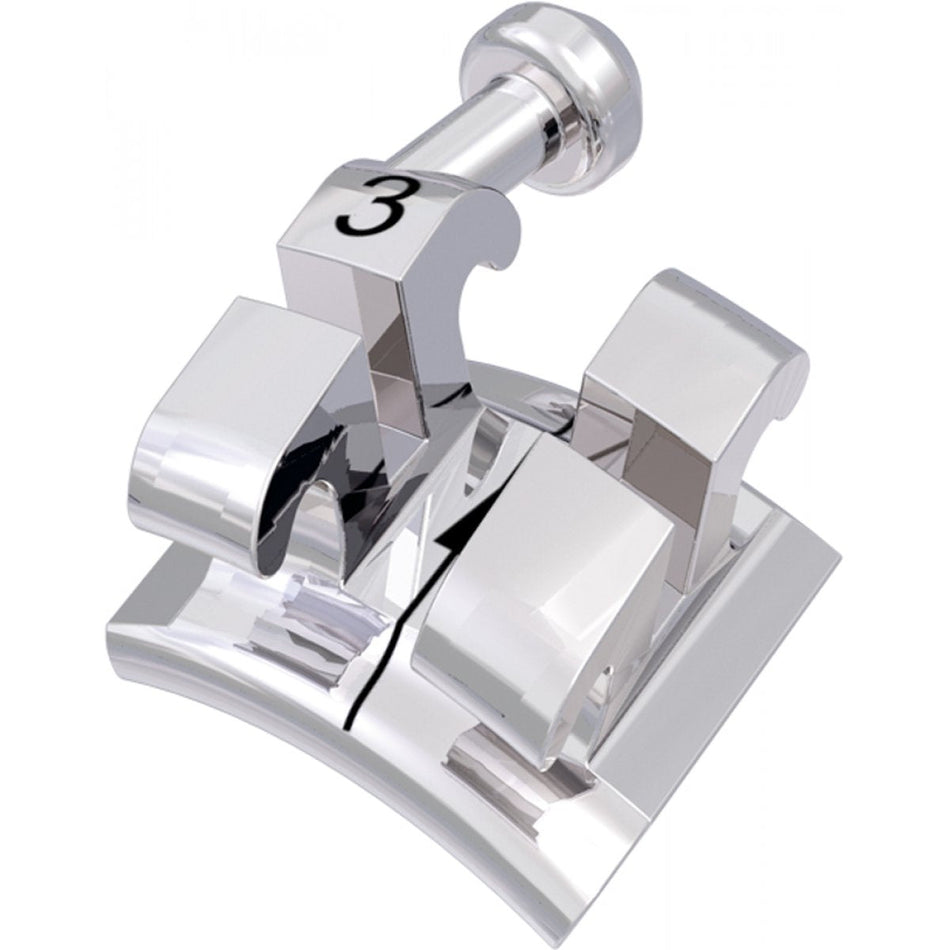 10 cases equilibrium 2 metal brackets with hooks on 3s, Roth 22, 200 pieces