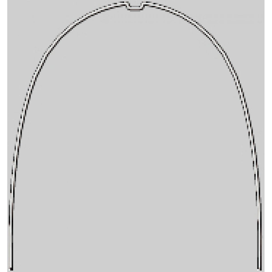 rematitan LITE ideal arch, round, with dimple OK, 0.35 mm / 14, 10 pieces