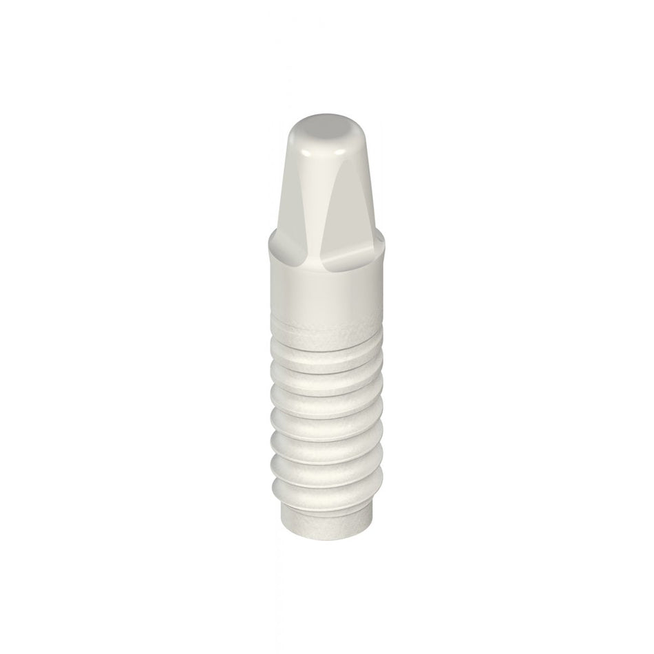 Straumann PURE Ceramic implant one-piece ZLA 8 mm, secondary part height 4 mm ZrO2