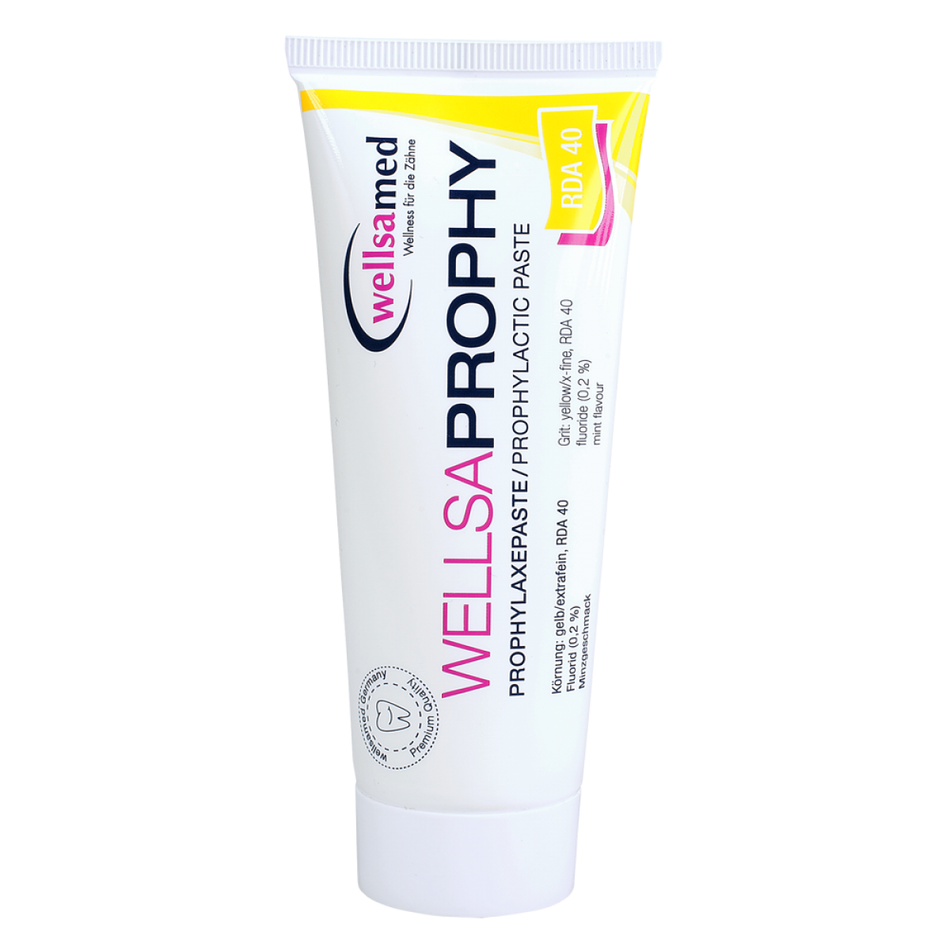 Wellsaprophy prophylaxis paste RDA 40, 95 g, orange, extra fine / RDA 40