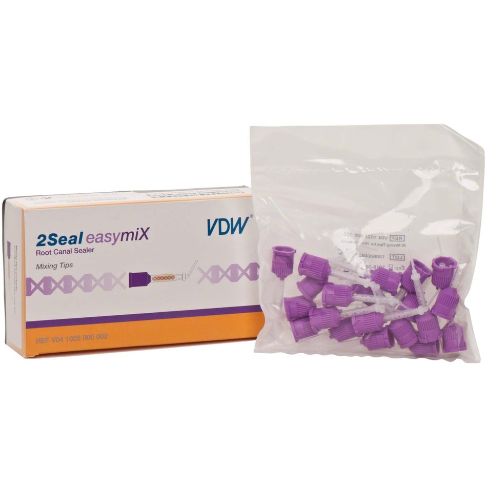 2 Seal Easymix, mixing cannulas, with intraoral tips, purple, pack of 40 pieces