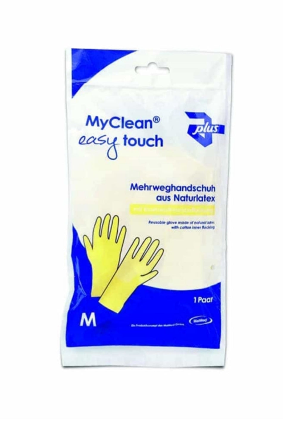 MaiMed MyClean household gloves, yellow, size M, 1 pair/bag, MaiMed MyClean household gloves size M, yellow, size M, 1 pair/bag, food safe, 1 pair