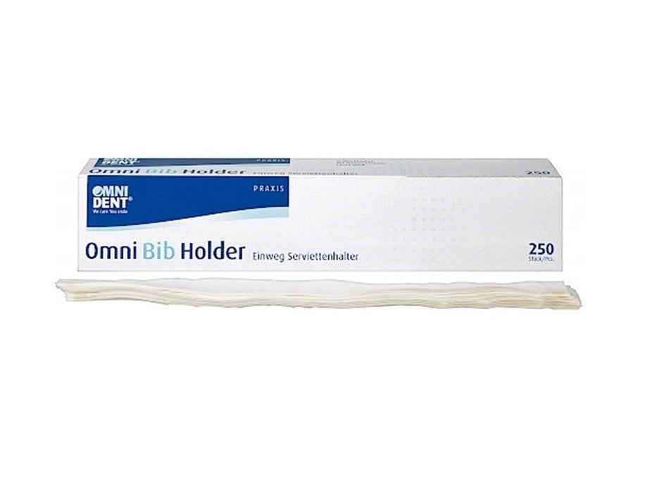 Omni Bib Holder, napkin holder, white, pack of 250