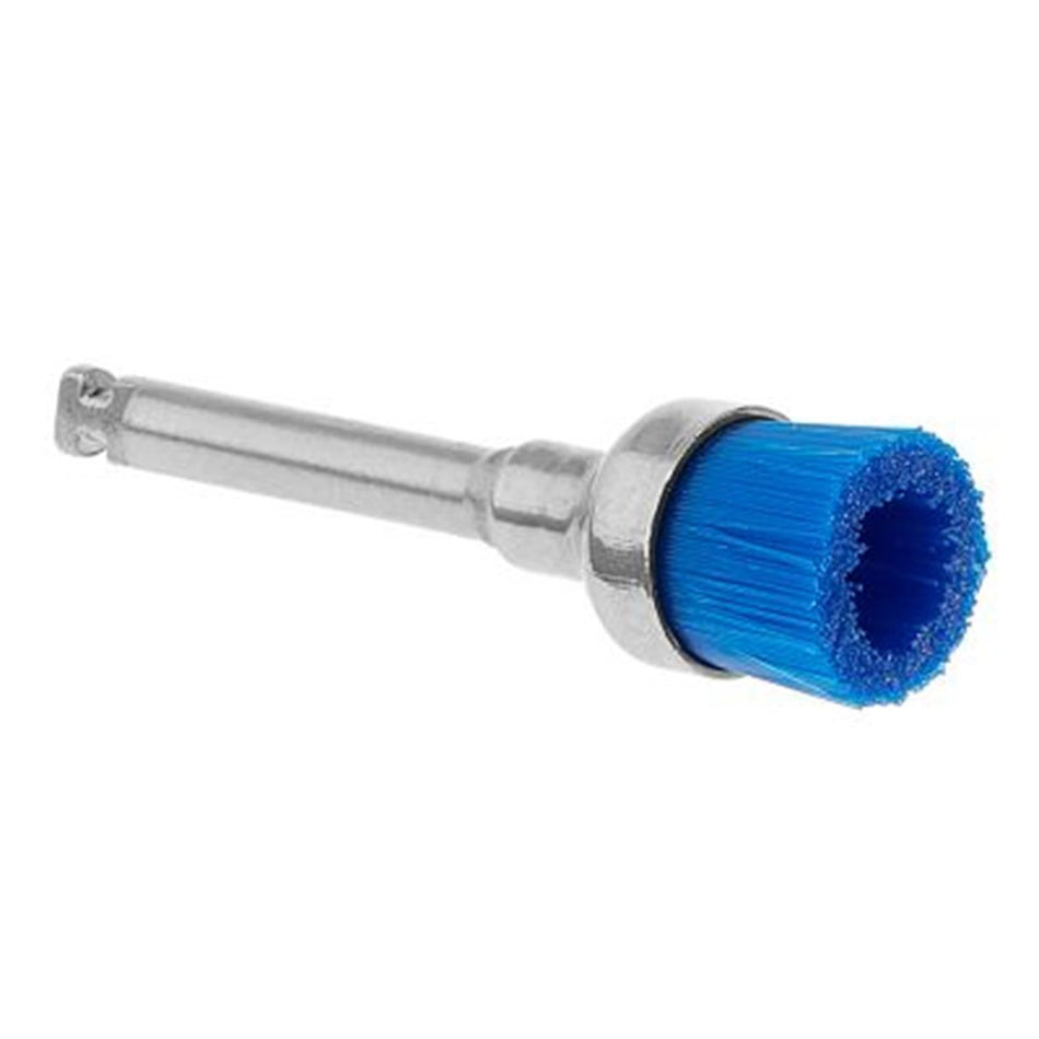 Miniature tooth cleaning brushes, blue, pack of 100