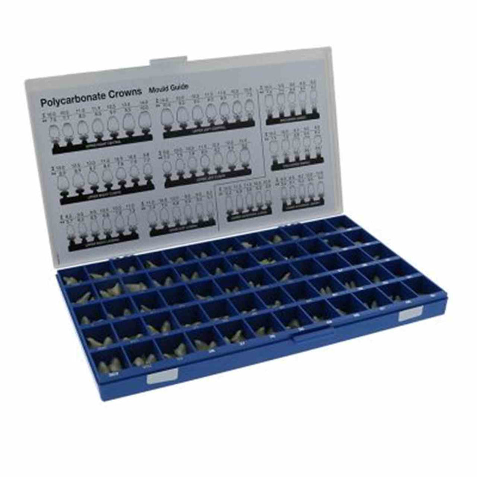 M+W interim crowns assortment: 180 pieces