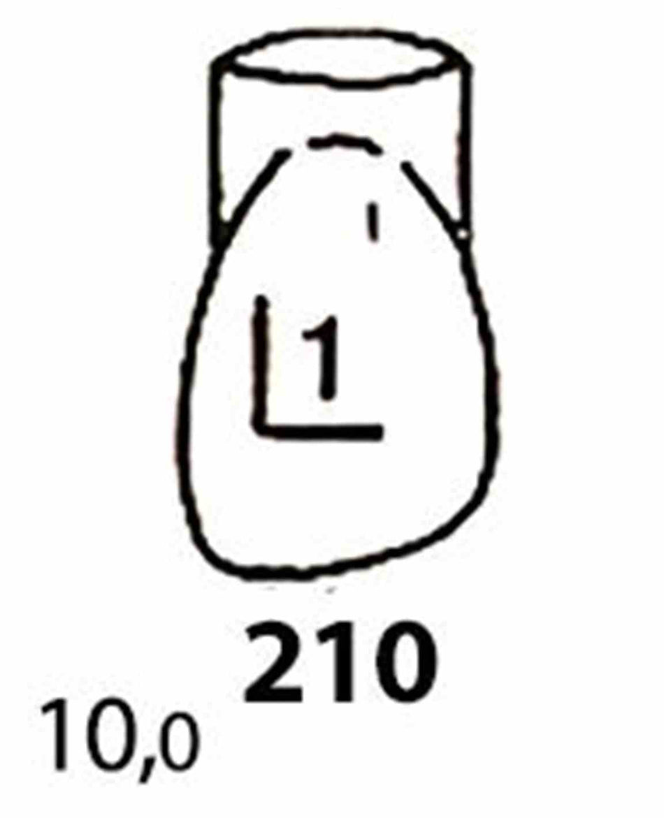 M+W Strip Crowns Refill Pack: Form 210, 5 pcs.