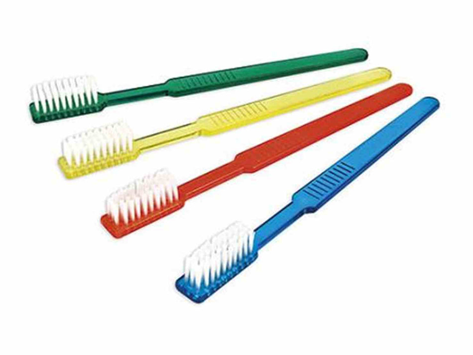 Disposable toothbrushes, yellow, pack of 100