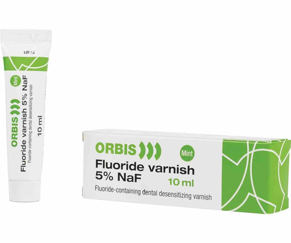 ORBIS Fluoride Varnish, fluoride varnish, mint, tube 1 x 10 ml