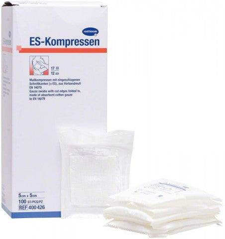 ES COMPRESSES 5X5 STERILE 12LG.100 pieces