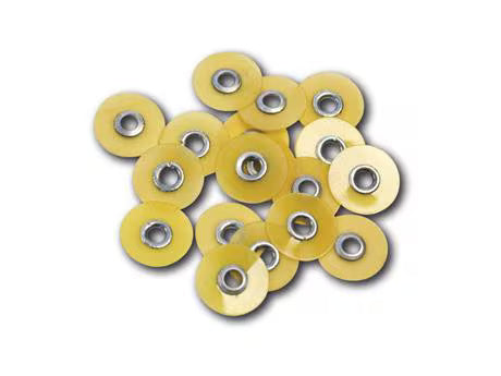 HS finishing and polishing discs standard - refill pack yellow - fine, Ø 9.5 mm, pack of 85 pieces