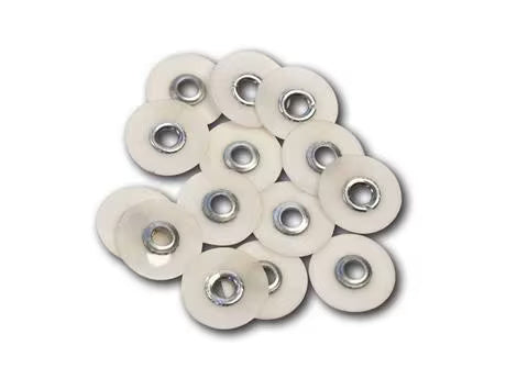 HS finishing and polishing discs standard - refill pack white - extra fine, Ø 9.5 mm, pack of 85 pieces