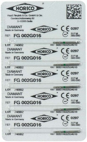 Diamond FG 002 pack of 5 green ISO 016