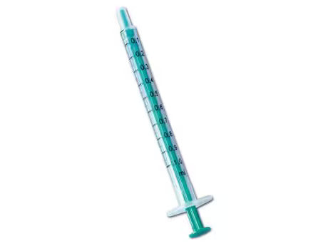 HS disposable syringes Luer size 1 ml, pack of 100