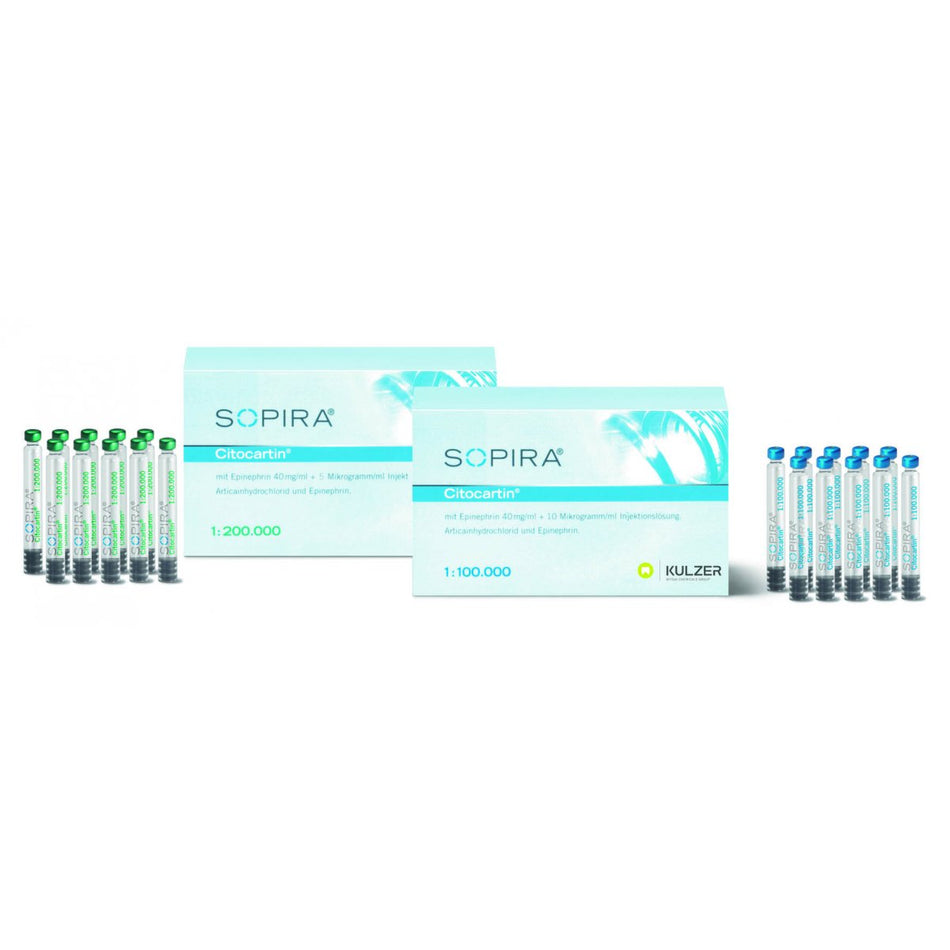 Sopira Citocartin 1:100,000, 50 cylinder ampoules of 1.7 ml