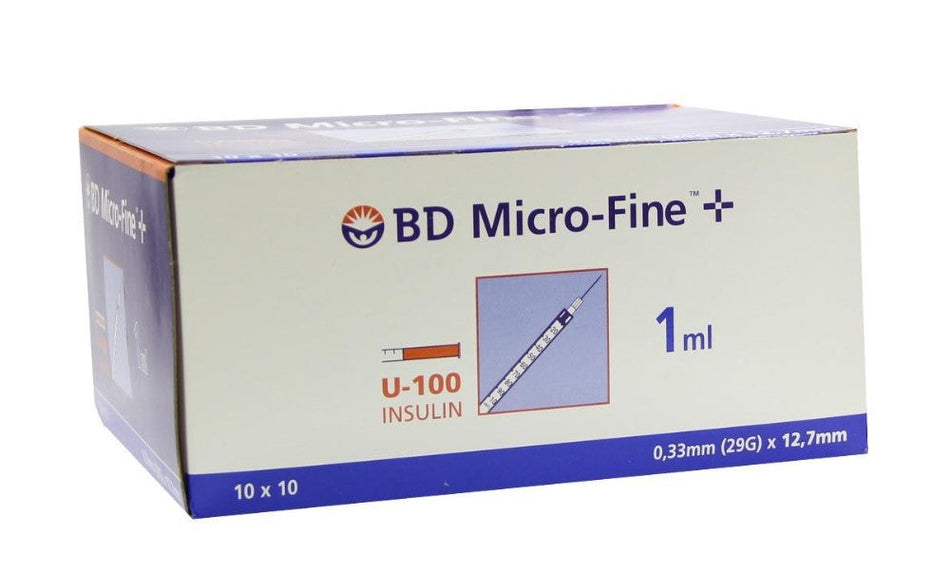 BD MICRO-FINE+U 100 insulin syringe 0.33x12.7 mm 100 pieces