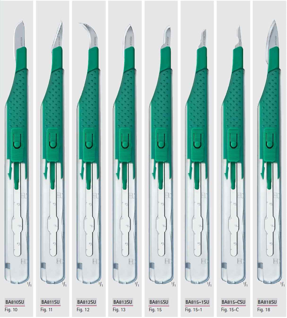 Safety scalpels 1 pack of 10 Carbon Steel, Figure 15 BA815CSU