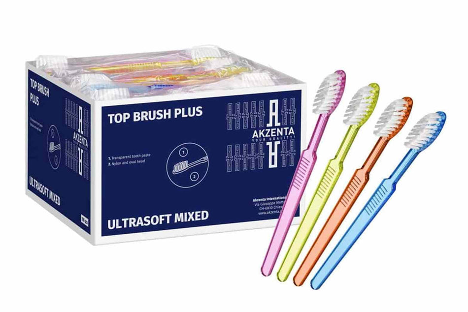 TOP BRUSH PLUS TOOTHB.+PASTE10X100ST