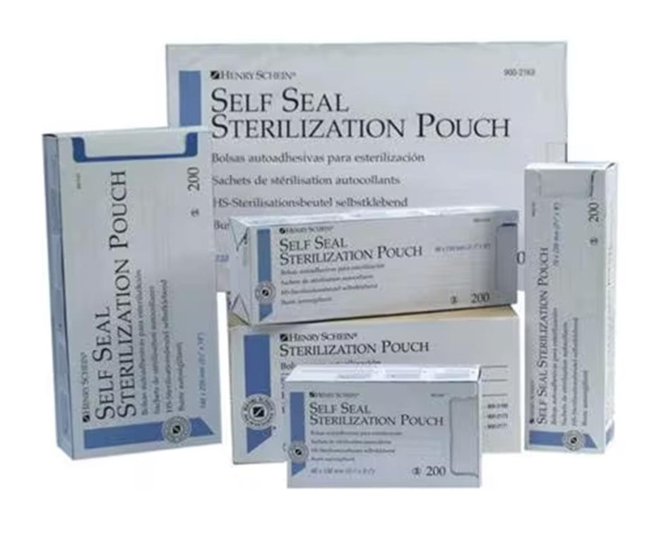 HS Sterilisation Pouch self-adhesive, Self seal Sterilisation Pouch size 134 x 280 mm, pack of 200